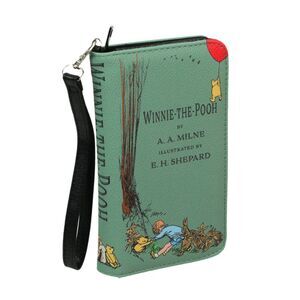 Sage Green Winnie The Pooh Wallet – ID Holder and Coin Pouch, Perfect Gift